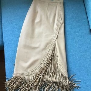 Fringed Lambskin Western Skirt - Butter Soft!!